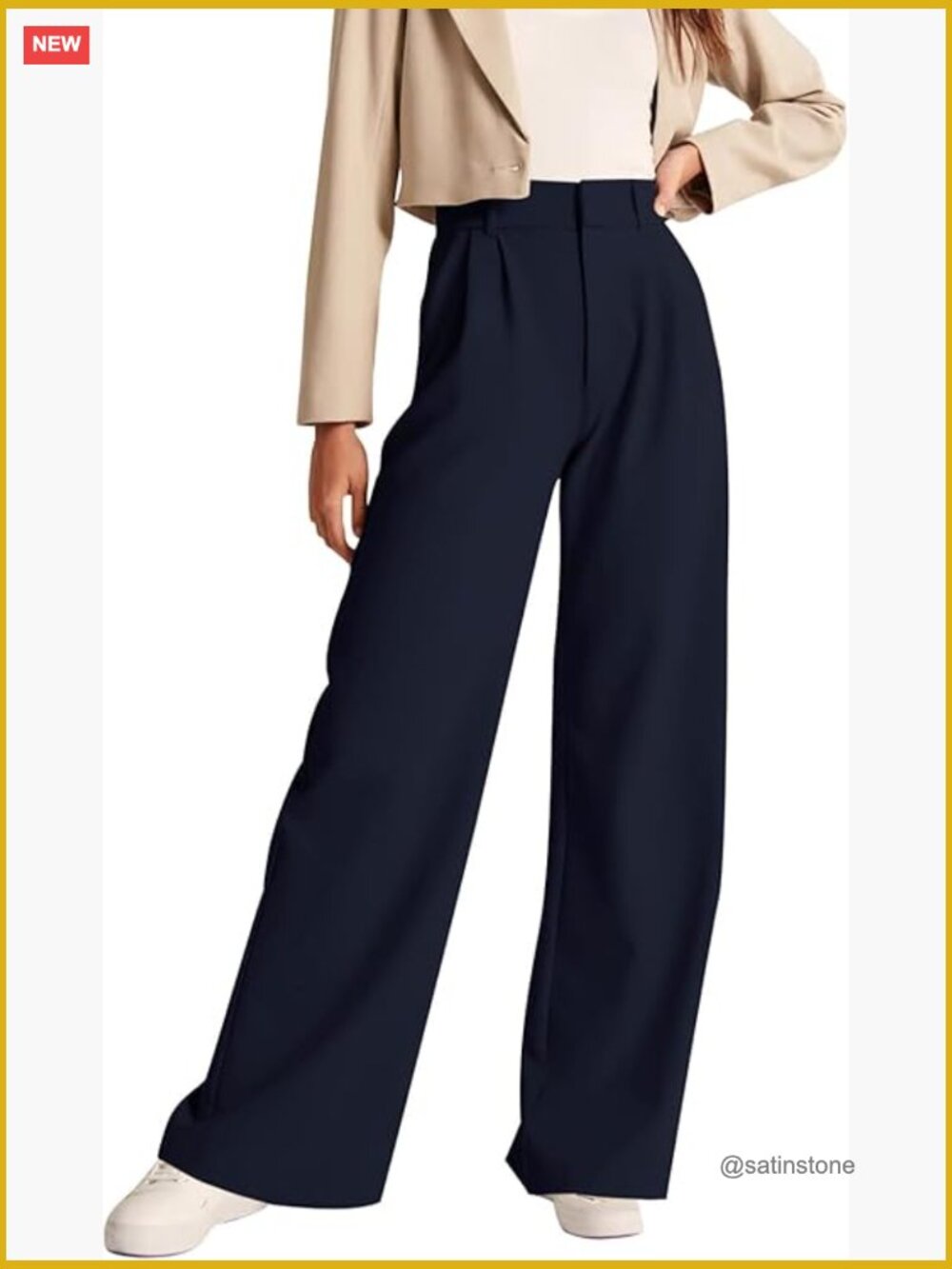 High Waisted Work Pants for Women Business Casual Trousers with Pockets